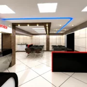 Modern Self-Service Restaurant Interior